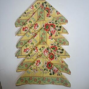 April Cornell Classic Floral Set of 6 Luncheon Napkins Country Cottagecore